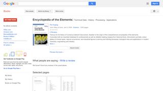 
                            8. Encyclopedia of the Elements: Technical Data - History - Processing ...