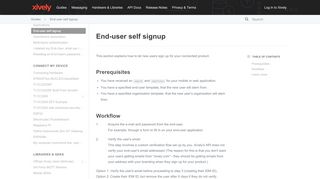 
                            5. End-user self signup - developerxively.com