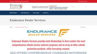 
                            9. Endurance Dealer Services - Patriot Automotive Consulting