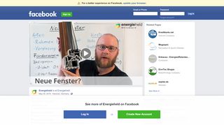 
                            6. Energieheld Whiteboard: Neue Fenster? - facebook.com