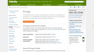 
                            1. Energy - Fidelity Investments