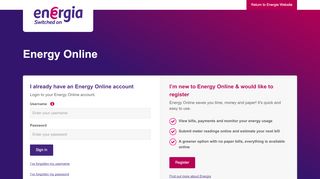 
                            2. Energy Online Account | Sign In | Energia