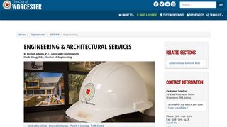 
                            2. Engineering & Architectural Services | City of Worcester, MA