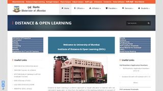 
                            4. English » Distance & Open Learning - Mumbai University