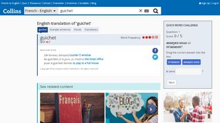 
                            9. English Translation of “guichet” | Collins French-English ...