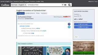 
                            8. English Translation of “Schiedsrichter” | Collins German ...