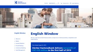 
                            5. English Window | zkb.ch