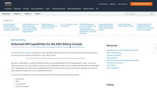 
                            2. Enhanced IAM Capabilities for the AWS Billing Console | AWS ...