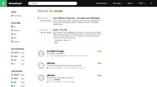 
                            9. Enote - Free downloads and reviews - CNET Download.com