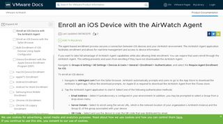 
                            9. Enroll an iOS Device with the AirWatch Agent - VMware Docs