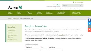 
                            9. Enroll in AveraChart - Avera Health