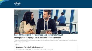 
                            8. Enroll in EasyBiz for Business & Corporate Travel | Alaska ...