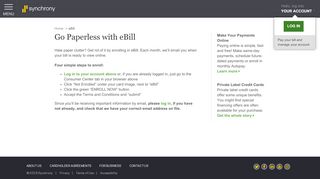 
                            10. Enroll in eBill | Synchrony