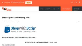 
                            8. Enrolling at ShopWithScrip.com - genegrawefund.org