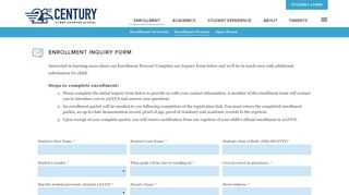 
                            2. Enrollment Inquiry Form | 21st Century Cyber Charter …