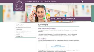 
                            3. Enrolment - Chisholm Catholic College