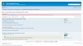 
                            4. Enter a valid login name and password for realm - The VideoLAN Forums