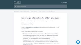 
                            8. Enter Login Information for a New Employee | …