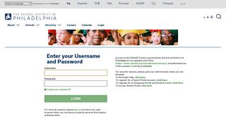 
                            7. Enter your Username and Password - School District of Philadelphia