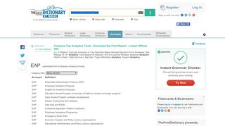 
                            7. Enterprise Analytical Portal - Acronyms and Abbreviations - The Free ...