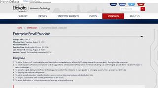 
                            4. Enterprise Email Standard | North Dakota ITD - ND.gov