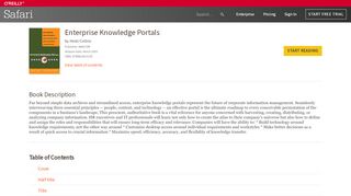 
                            3. Enterprise Knowledge Portals [Book] - O'Reilly