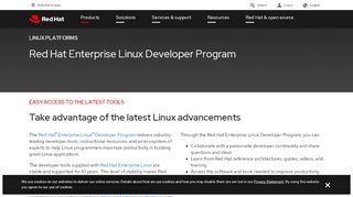 
                            6. Enterprise Linux Developer Program - Red Hat