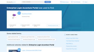 
                            5. Enterprise Login Accenture Portal at top.accessify.com