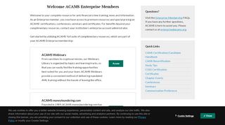 
                            8. Enterprise Membership Portal | ACAMS