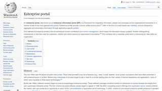 
                            7. Enterprise portal - Wikipedia