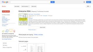 
                            7. Enterprise SOA: Designing IT for Business Innovation