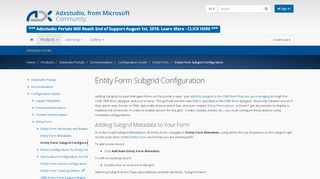 
                            5. Entity Form Subgrid Configuration · Adxstudio Community
