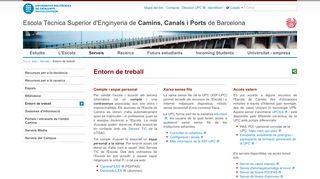 
                            9. Entorn de treball - UPC. Universitat Politècnica de Catalunya