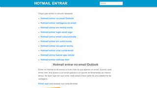 
                            7. Entrar no Hotmail - Email Hotmail.com Entrar Login
