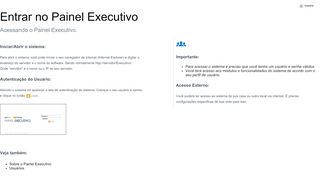 
                            1. Entrar no Painel Executivo - nextsoft.com.br