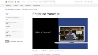 
                            6. Entrar no Yammer - support.office.com