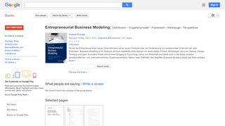 
                            7. Entrepreneurial Business Modeling: Definitionen – Vorgehensmodell – ...