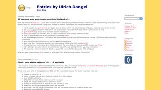 
                            6. Entries by Ulrich Dangel - Grml Blog