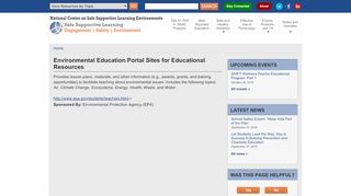 
                            4. Environmental Education Portal Sites for Educational Resources ...