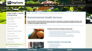 
                            5. Environmental Health Services - King County