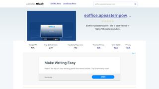 
                            4. Eoffice.apeasternpower.com website.