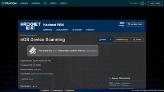 
                            7. eOS Device Scanning | Hacknet Wiki | FANDOM powered by Wikia