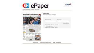 
                            2. ePaper - Kieler Nachrichten