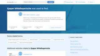
                            9. Epaper Mittelbayerische at top.accessify.com