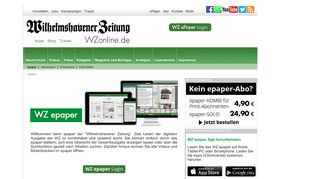 
                            3. epaper Probelesen - Wilhelmshavener Zeitung: …