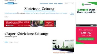 
                            2. ePaper «Zürichsee-Zeitung» - - zsz.ch