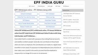 
                            7. EPF Withdrawal online - PF Withdra Using UAN