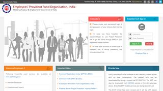 
                            11. EPFO: Home - Employees' Provident Fund Organisation