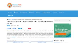 
                            5. EPFO Member Login – UAN Registration & Activation Process ...