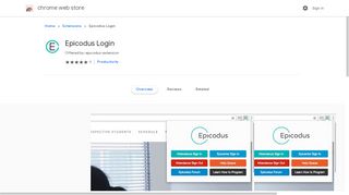 
                            6. Epicodus Login - Chrome Web Store